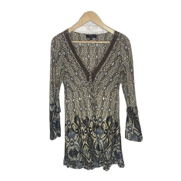 Sanctuary Long Sleeved Ruffled Mini Dress - Picture 1 of 8